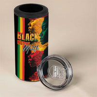 Black History Month 4 in 1 Can Cooler Tumbler Black Soul - I'm Black Every Month - Wonder Print Shop