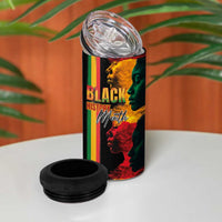 Black History Month 4 in 1 Can Cooler Tumbler Black Soul - I'm Black Every Month - Wonder Print Shop