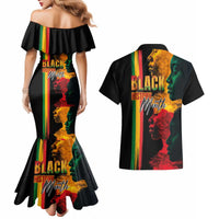 Black History Month Couples Matching Mermaid Dress and Hawaiian Shirt Black Soul - I'm Black Every Month - Wonder Print Shop