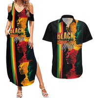 Black History Month Couples Matching Summer Maxi Dress and Hawaiian Shirt Black Soul - I'm Black Every Month - Wonder Print Shop