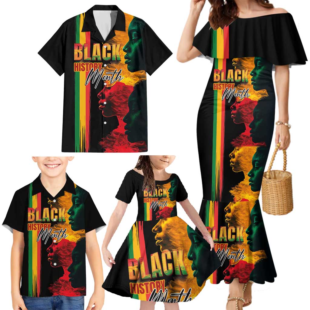Black History Month Family Matching Mermaid Dress and Hawaiian Shirt Black Soul - I'm Black Every Month - Wonder Print Shop