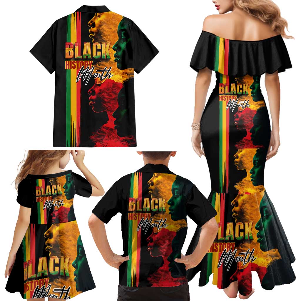 Black History Month Family Matching Mermaid Dress and Hawaiian Shirt Black Soul - I'm Black Every Month - Wonder Print Shop