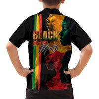 Black History Month Family Matching Off The Shoulder Long Sleeve Dress and Hawaiian Shirt Black Soul - I'm Black Every Month - Wonder Print Shop