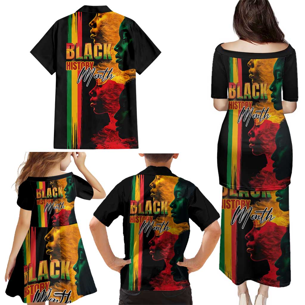 Black History Month Family Matching Puletasi and Hawaiian Shirt Black Soul - I'm Black Every Month - Wonder Print Shop