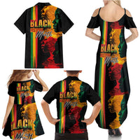 Black History Month Family Matching Summer Maxi Dress and Hawaiian Shirt Black Soul - I'm Black Every Month - Wonder Print Shop