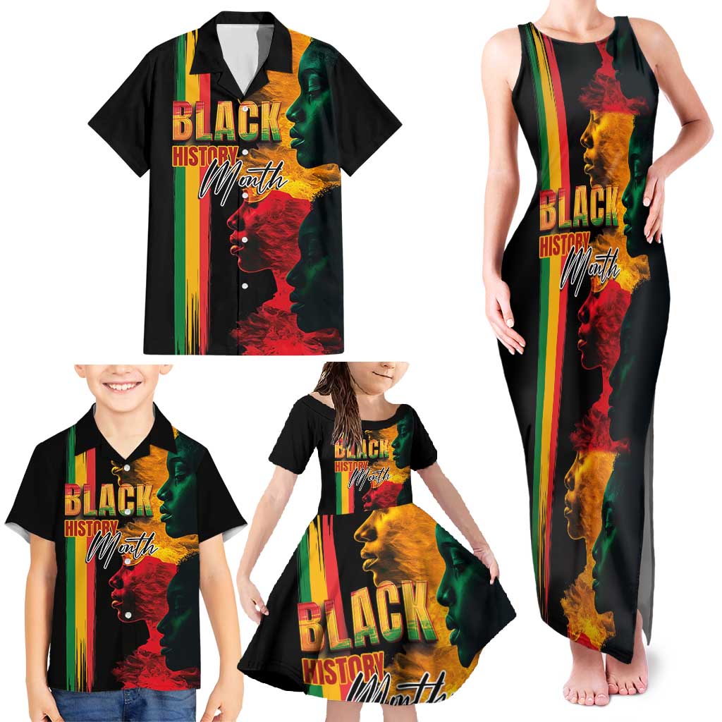 Black History Month Family Matching Tank Maxi Dress and Hawaiian Shirt Black Soul - I'm Black Every Month - Wonder Print Shop