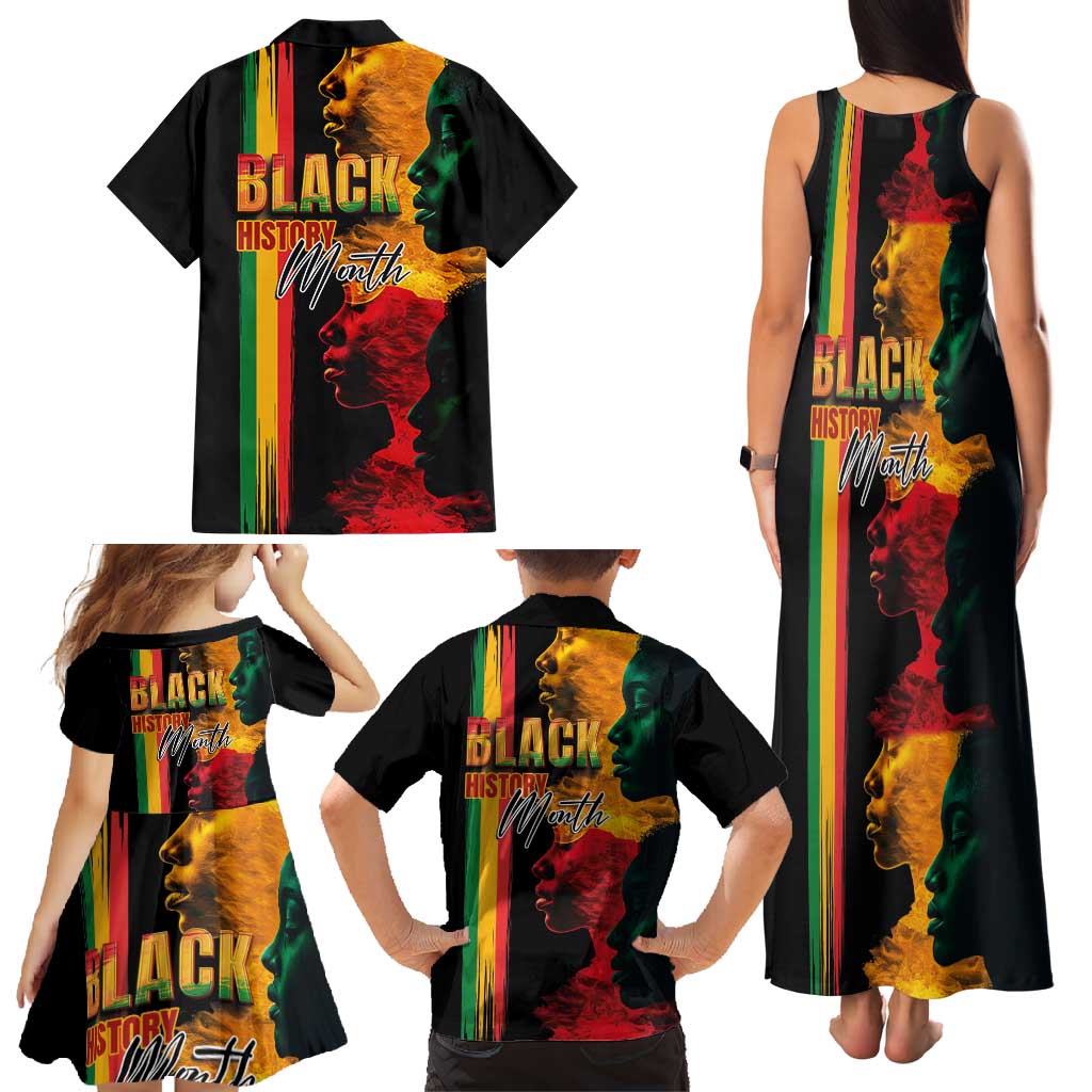 Black History Month Family Matching Tank Maxi Dress and Hawaiian Shirt Black Soul - I'm Black Every Month - Wonder Print Shop
