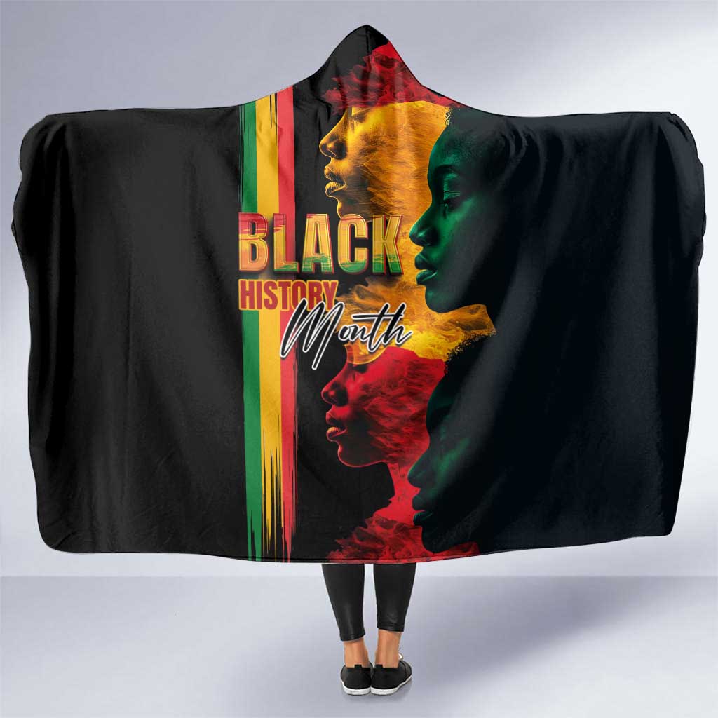 Black History Month Hooded Blanket Black Soul - I'm Black Every Month