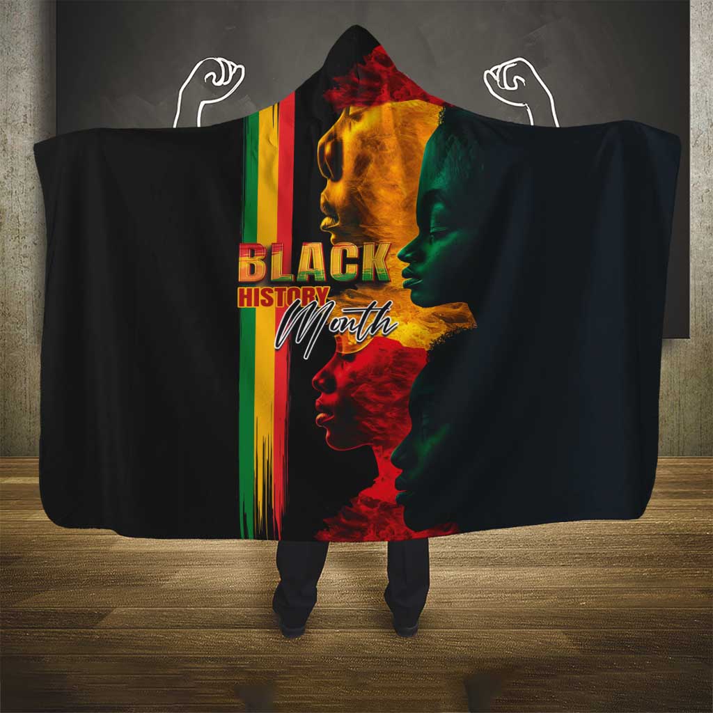 Black History Month Hooded Blanket Black Soul - I'm Black Every Month