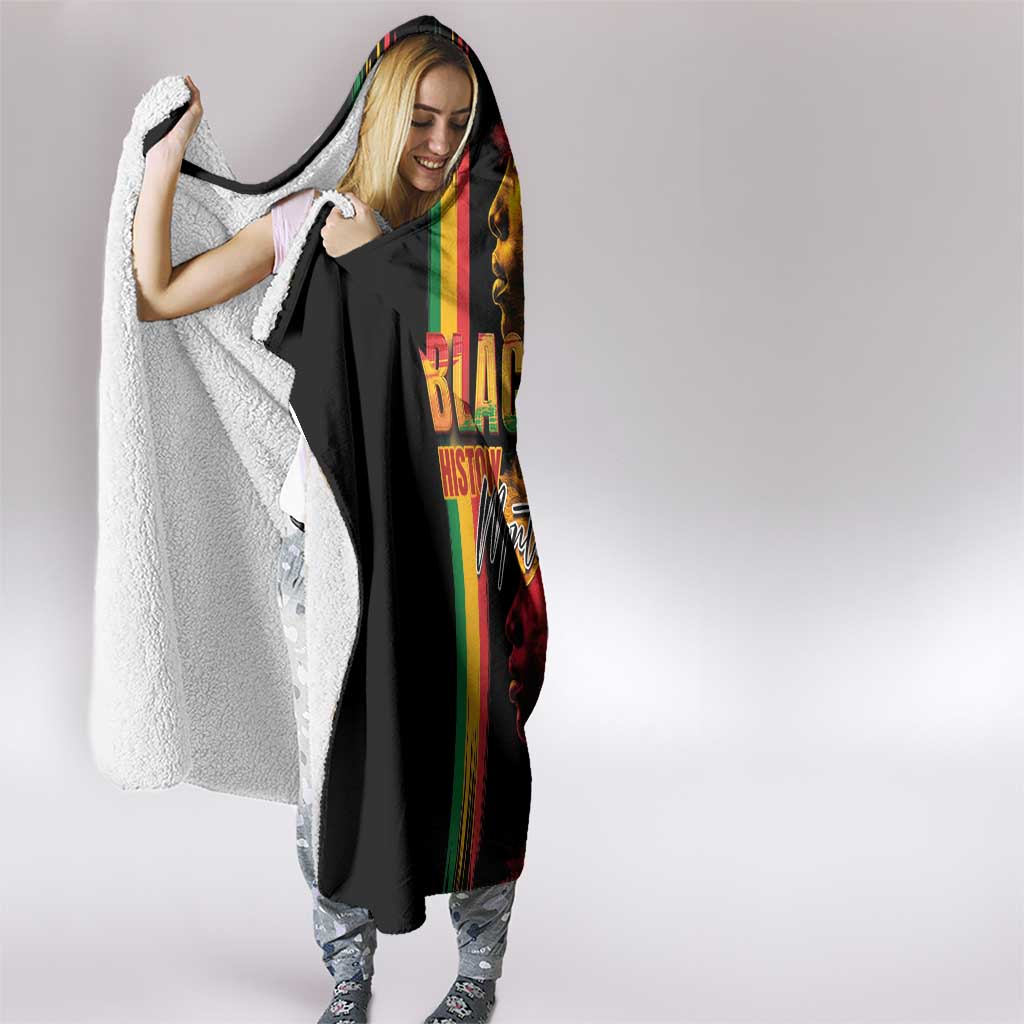 Black History Month Hooded Blanket Black Soul - I'm Black Every Month