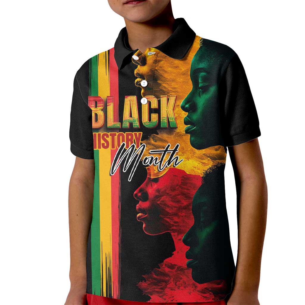 Black History Month Kid Polo Shirt Black Soul - I'm Black Every Month - Wonder Print Shop