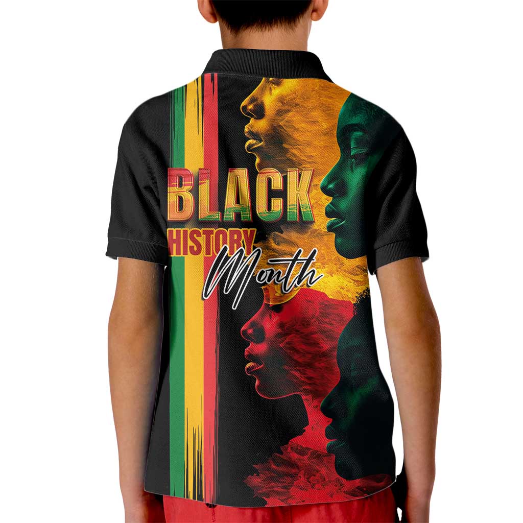 Black History Month Kid Polo Shirt Black Soul - I'm Black Every Month - Wonder Print Shop
