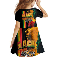 Black History Month Kid Short Sleeve Dress Black Soul - I'm Black Every Month - Wonder Print Shop