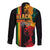 Black History Month Long Sleeve Button Shirt Black Soul - I'm Black Every Month - Wonder Print Shop