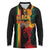Black History Month Long Sleeve Polo Shirt Black Soul - I'm Black Every Month - Wonder Print Shop