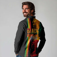 Black History Month Long Sleeve Polo Shirt Black Soul - I'm Black Every Month - Wonder Print Shop