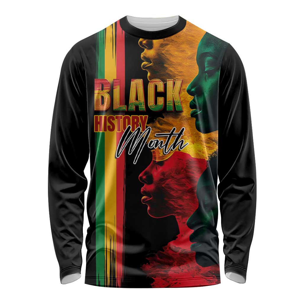 Black History Month Long Sleeve Shirt Black Soul - I'm Black Every Month - Wonder Print Shop