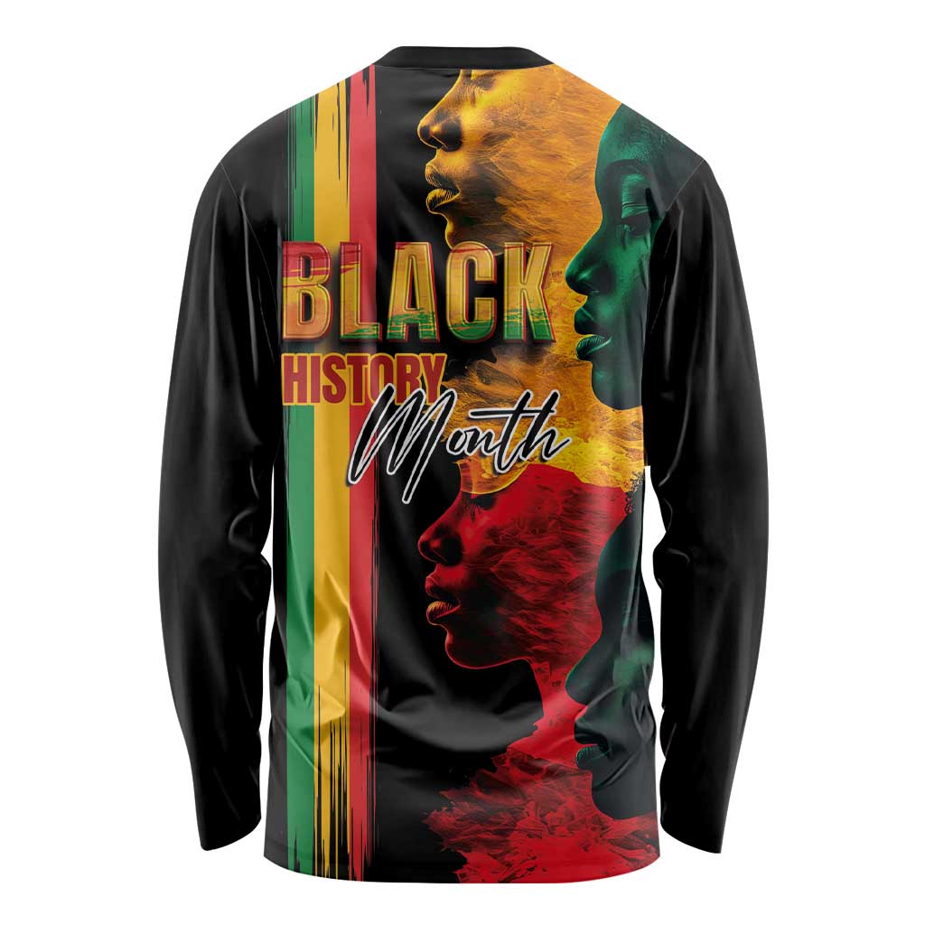 Black History Month Long Sleeve Shirt Black Soul - I'm Black Every Month - Wonder Print Shop