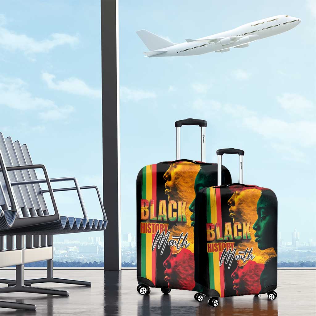 Black History Month Luggage Cover Black Soul - I'm Black Every Month - Wonder Print Shop
