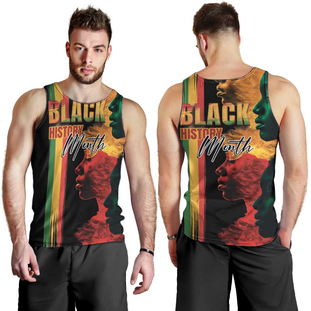 Black History Month Men Tank Top Black Soul - I'm Black Every Month - Wonder Print Shop