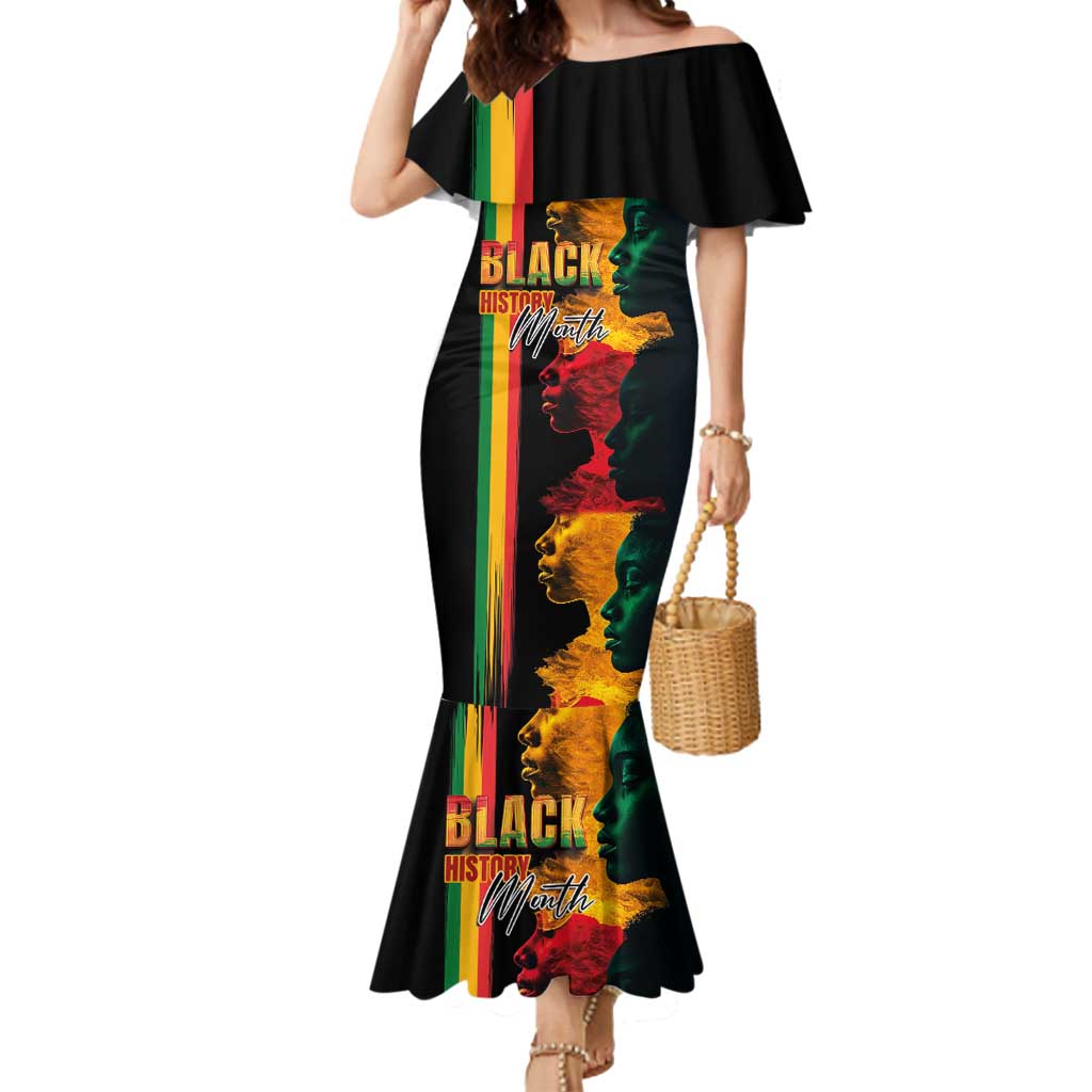 Black History Month Mermaid Dress Black Soul - I'm Black Every Month - Wonder Print Shop
