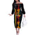 Black History Month Off The Shoulder Long Sleeve Dress Black Soul - I'm Black Every Month - Wonder Print Shop