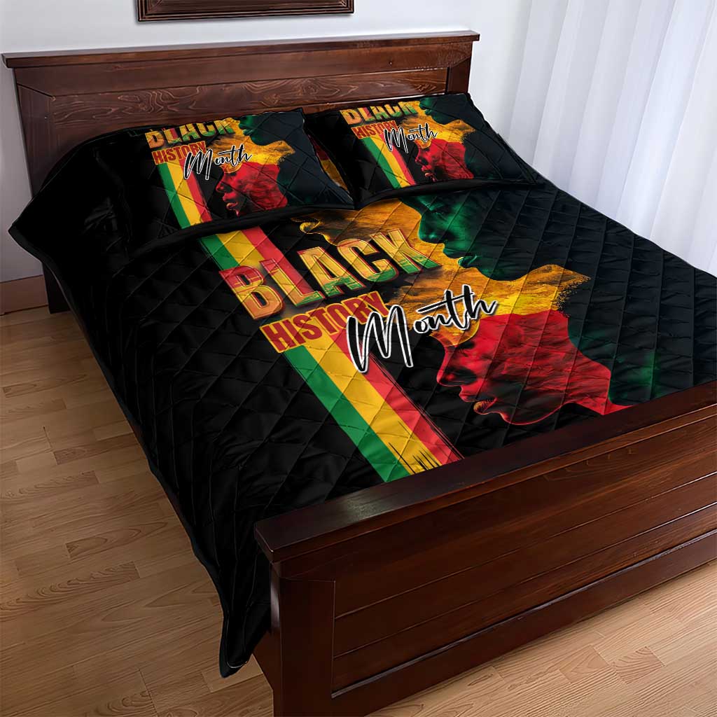 Black History Month Quilt Bed Set Black Soul - I'm Black Every Month - Wonder Print Shop