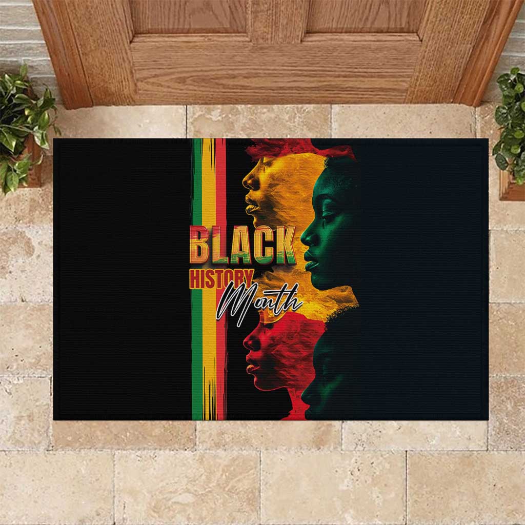 Black History Month Rubber Doormat Black Soul - I'm Black Every Month - Wonder Print Shop