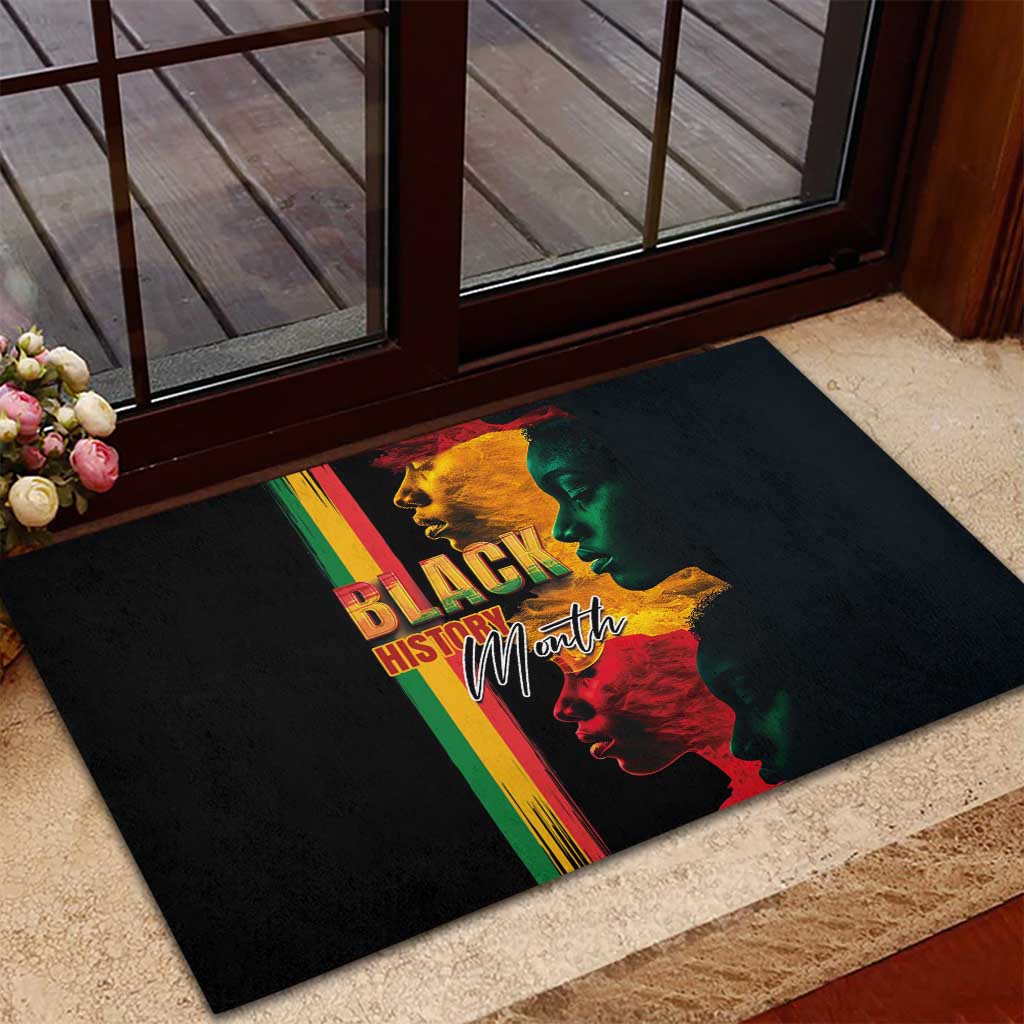 Black History Month Rubber Doormat Black Soul - I'm Black Every Month - Wonder Print Shop