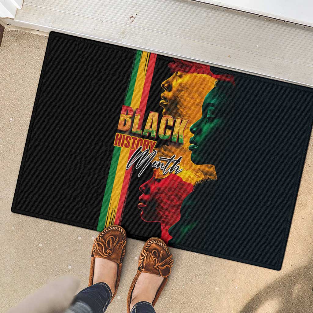 Black History Month Rubber Doormat Black Soul - I'm Black Every Month - Wonder Print Shop
