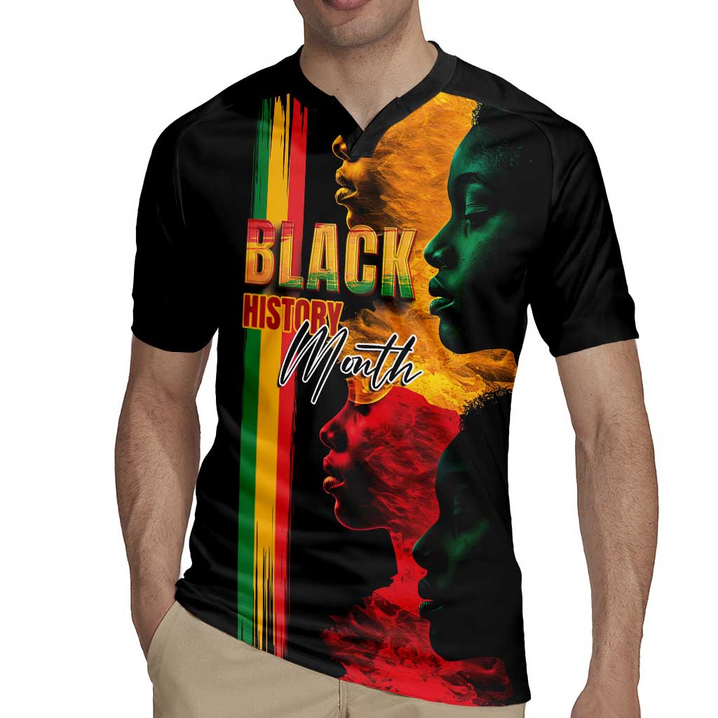 Black History Month Rugby Jersey Black Soul - I'm Black Every Month - Wonder Print Shop