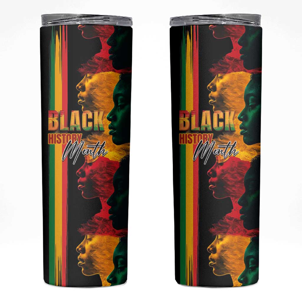Black History Month Skinny Tumbler Black Soul - I'm Black Every Month - Wonder Print Shop
