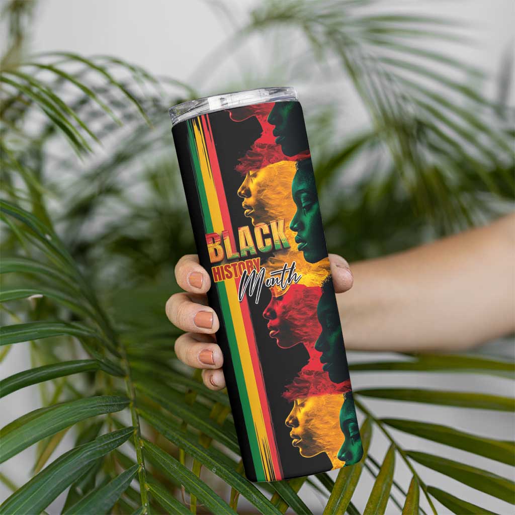 Black History Month Skinny Tumbler Black Soul - I'm Black Every Month - Wonder Print Shop
