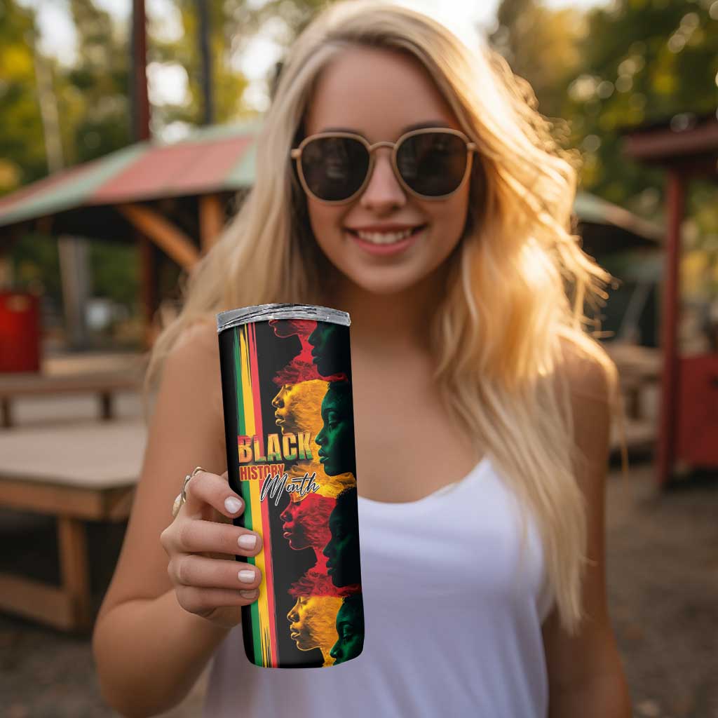 Black History Month Skinny Tumbler Black Soul - I'm Black Every Month - Wonder Print Shop