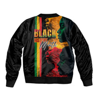 Black History Month Sleeve Zip Bomber Jacket Black Soul - I'm Black Every Month - Wonder Print Shop
