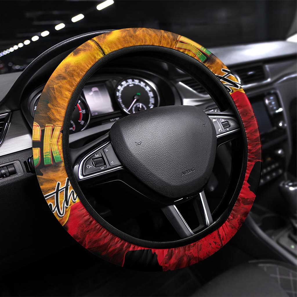 Black History Month Steering Wheel Cover Black Soul - I'm Black Every Month - Wonder Print Shop