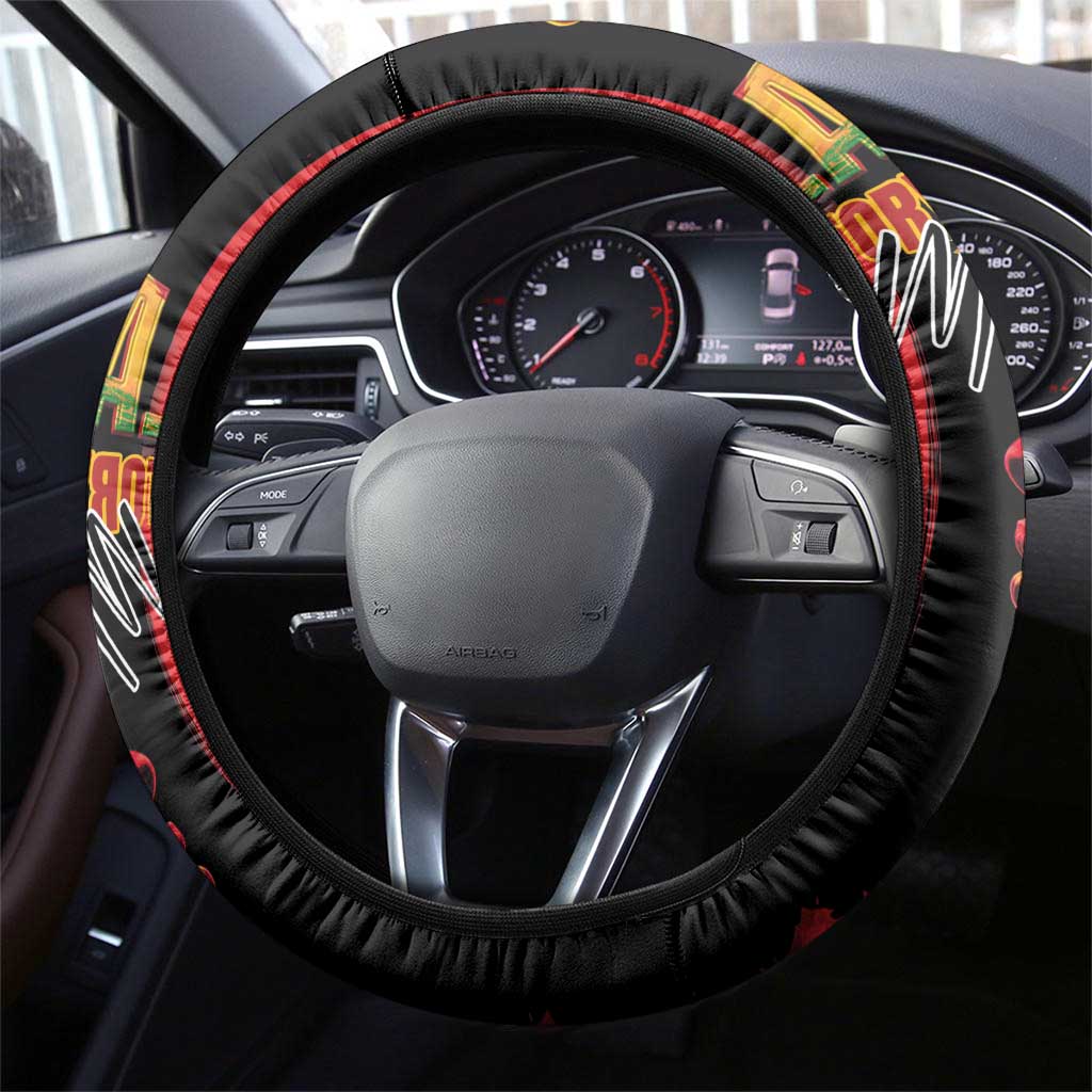 Black History Month Steering Wheel Cover Black Soul - I'm Black Every Month - Wonder Print Shop