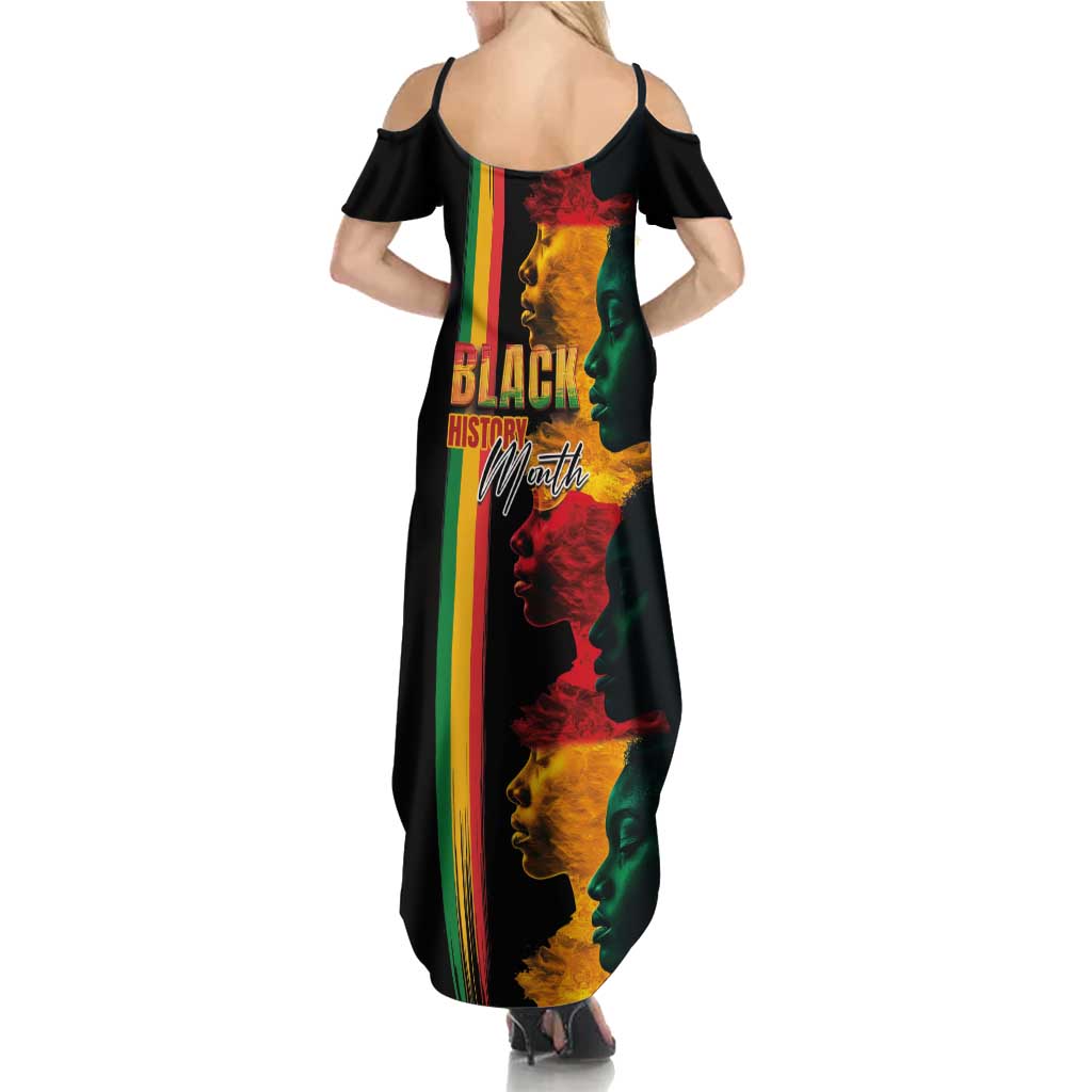 Black History Month Summer Maxi Dress Black Soul - I'm Black Every Month - Wonder Print Shop