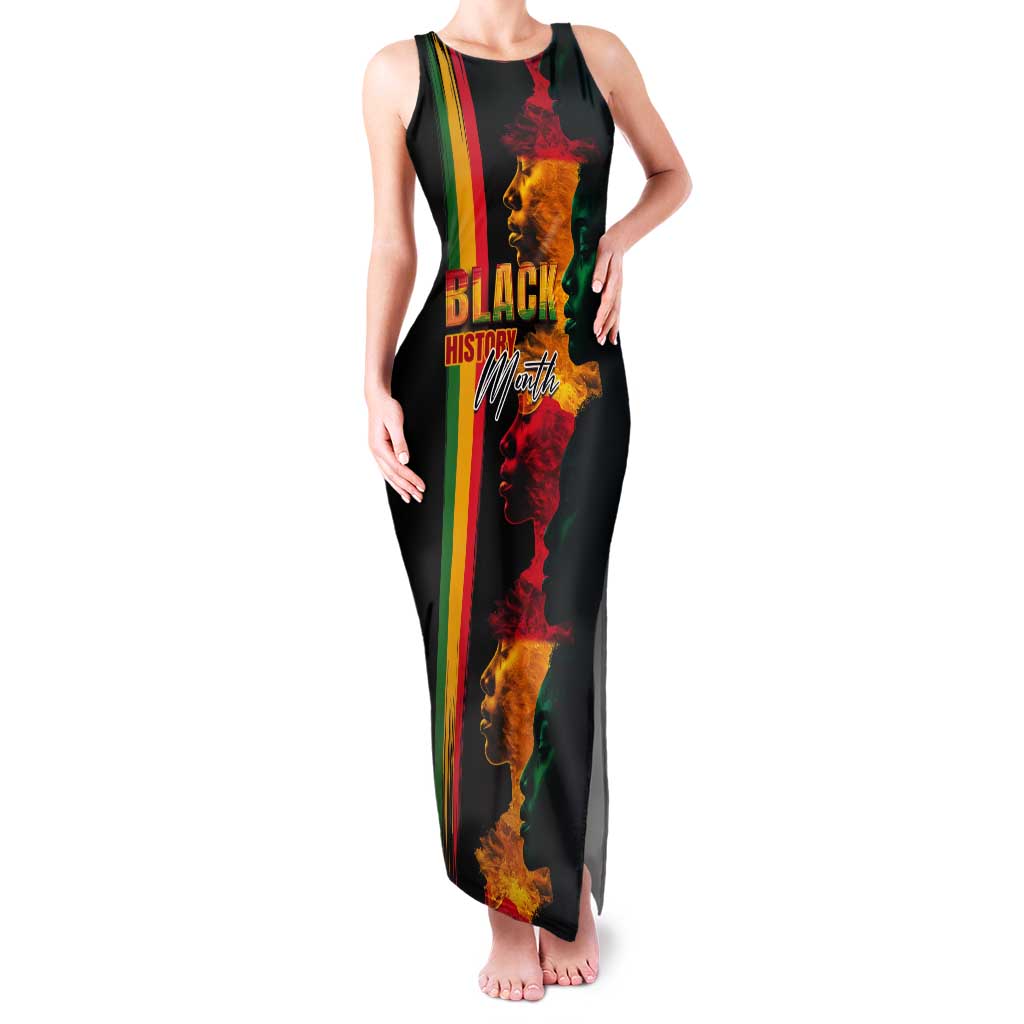 Black History Month Tank Maxi Dress Black Soul - I'm Black Every Month - Wonder Print Shop