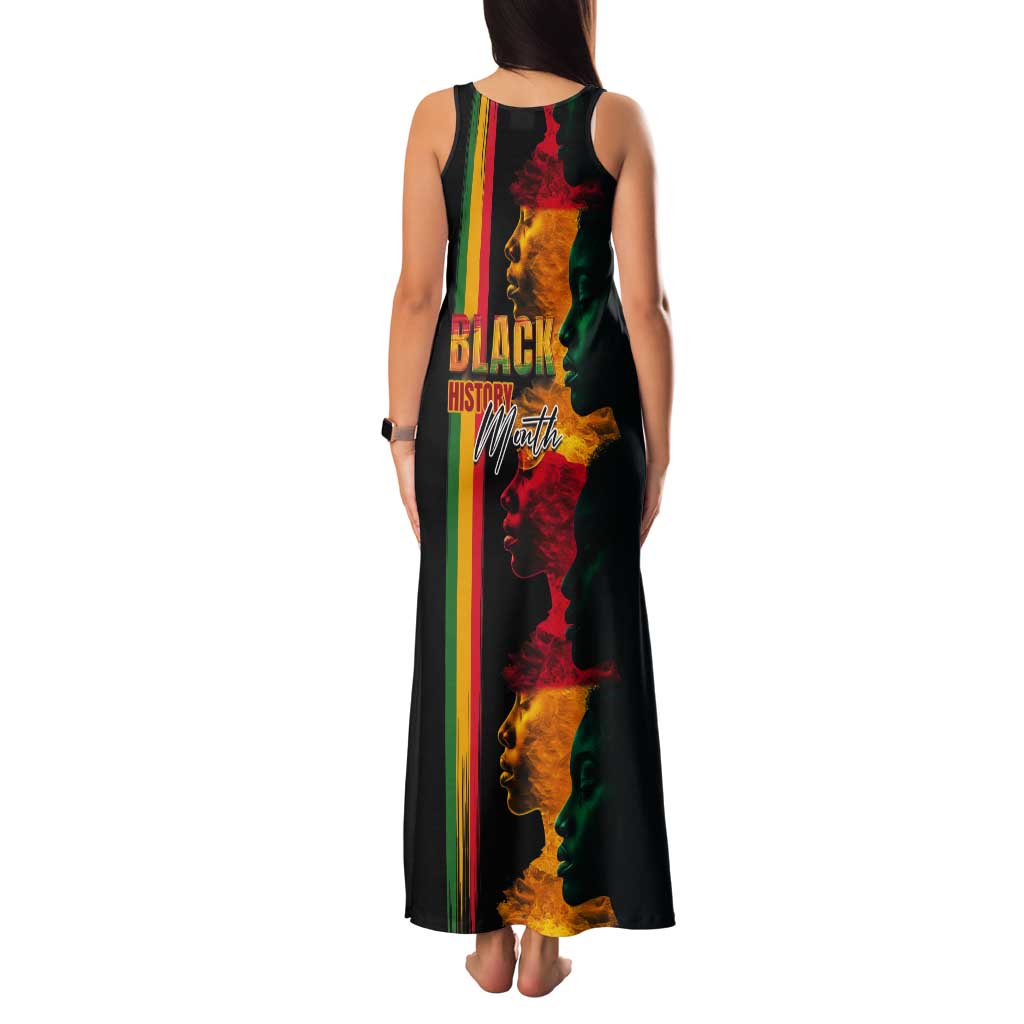 Black History Month Tank Maxi Dress Black Soul - I'm Black Every Month - Wonder Print Shop