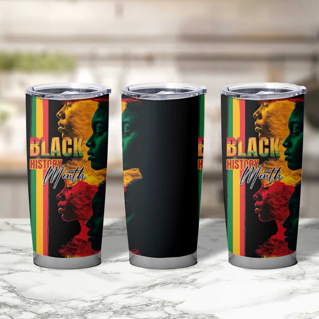 Black History Month Tumbler Cup Black Soul - I'm Black Every Month - Wonder Print Shop