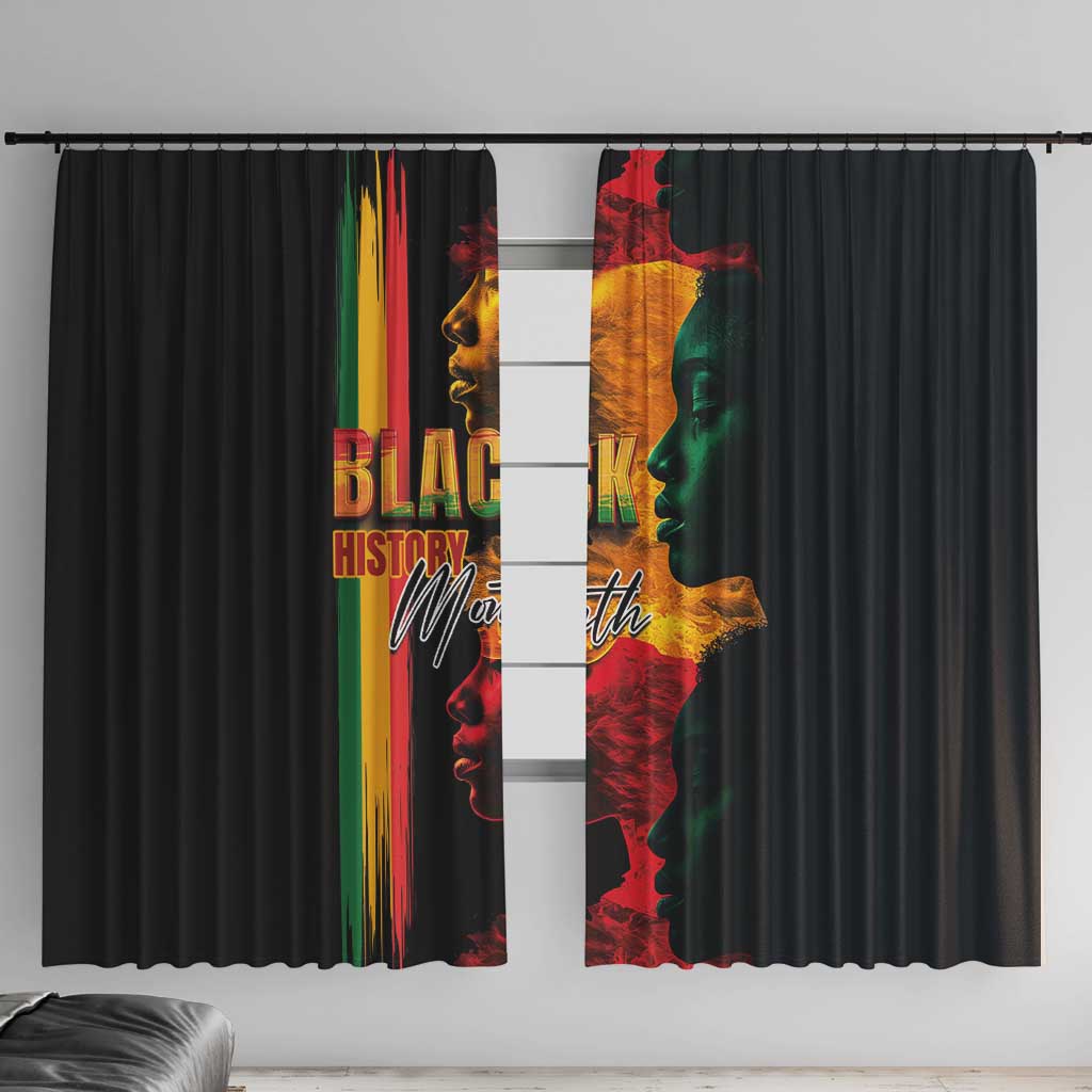 Black History Month Window Curtain Black Soul - I'm Black Every Month - Wonder Print Shop