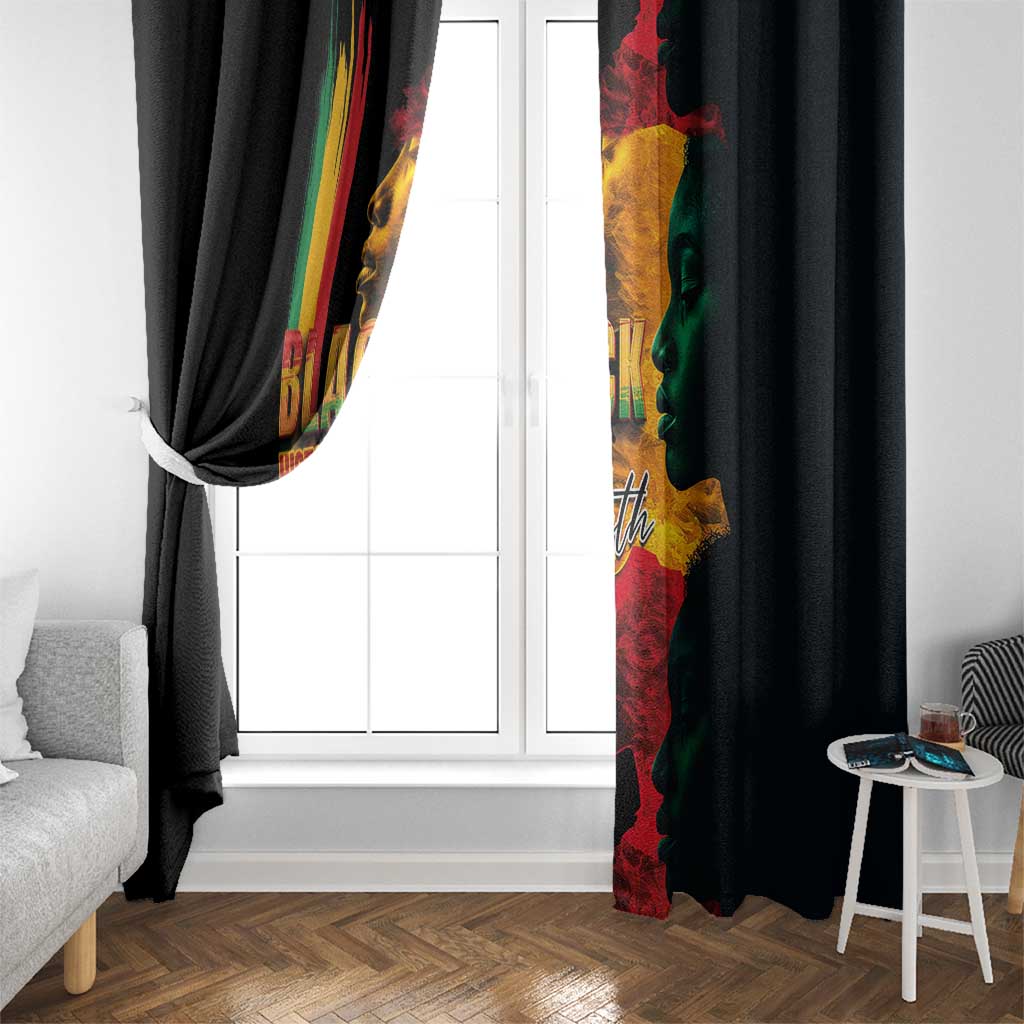 Black History Month Window Curtain Black Soul - I'm Black Every Month - Wonder Print Shop