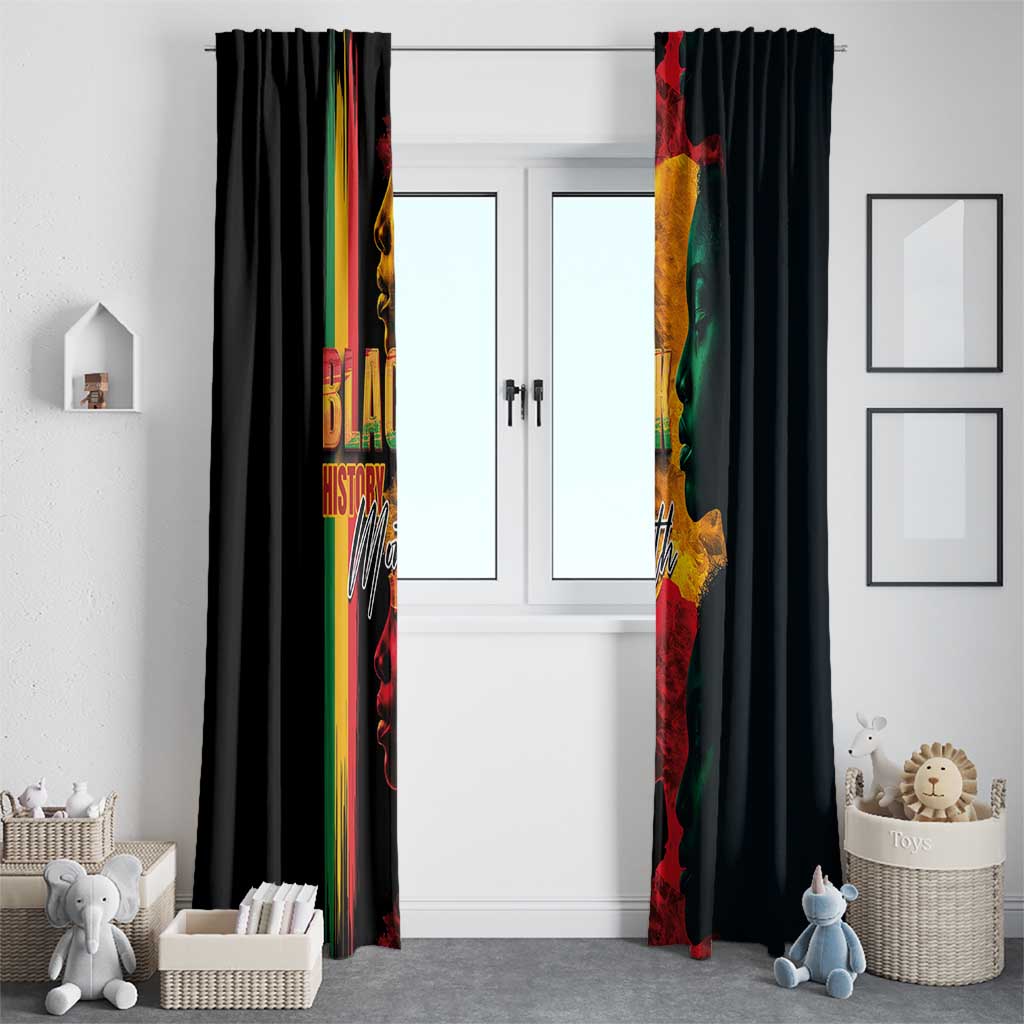 Black History Month Window Curtain Black Soul - I'm Black Every Month - Wonder Print Shop