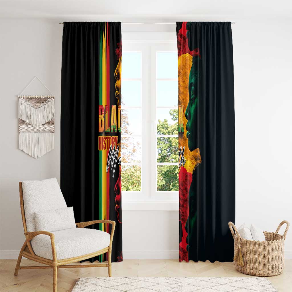 Black History Month Window Curtain Black Soul - I'm Black Every Month - Wonder Print Shop