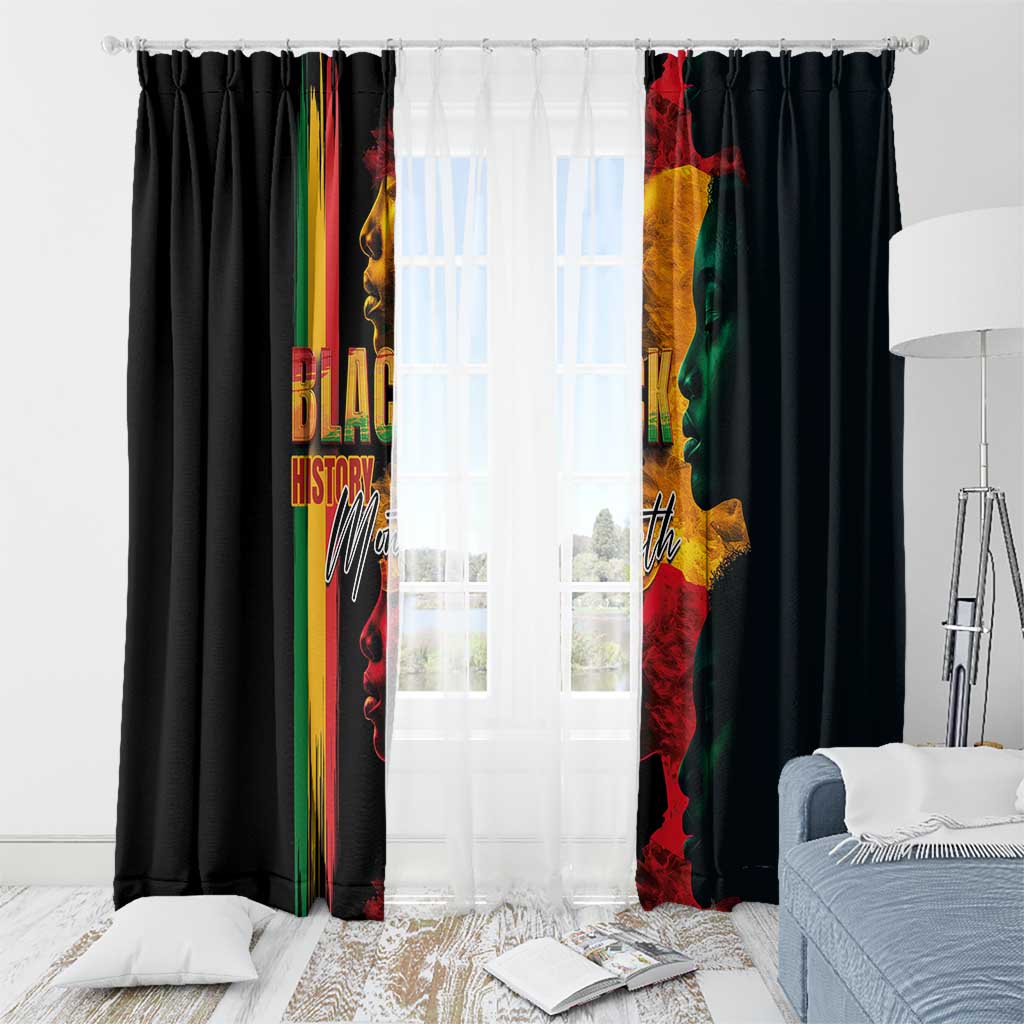 Black History Month Window Curtain Black Soul - I'm Black Every Month - Wonder Print Shop