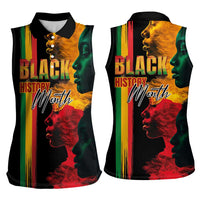 Black History Month Women Sleeveless Polo Shirt Black Soul - I'm Black Every Month - Wonder Print Shop