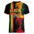 Black History Month Women V-Neck T-Shirt Black Soul - I'm Black Every Month - Wonder Print Shop
