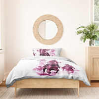 Kentucky Horses Racing Bedding Set Jockey Drawing Style Pink Out Color - Wonder Print Shop