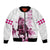 Kentucky Horses Racing Bomber Jacket Jockey Drawing Style Pink Out Color - Wonder Print Shop